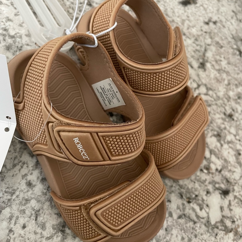 Robeez Tan Kids Sandals
